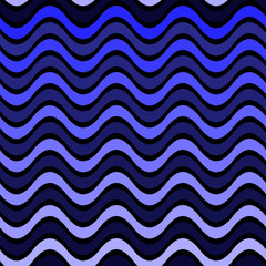 abstract waves. vector seamless pattern. simple black and blue wavy repetitive background. textile paint. fabric swatch. wrapping paper. continuous print