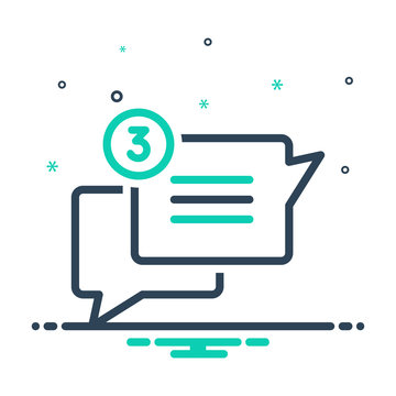 mix icon for chat chatter