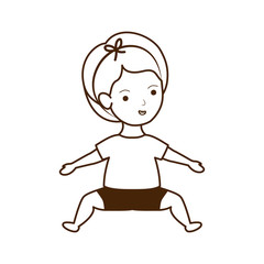 Isolated baby girl design vector illustration