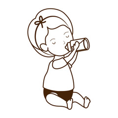 Isolated baby girl design vector illustration