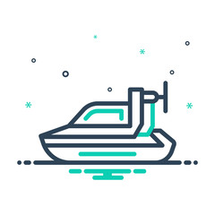 mix icon for personal hovercraft 