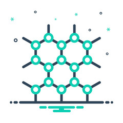 mix icon for graphene technology 