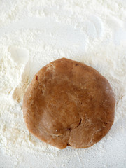 Ball of dough for christmas ginger cookies