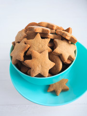 ginger cookies on a baking sheet