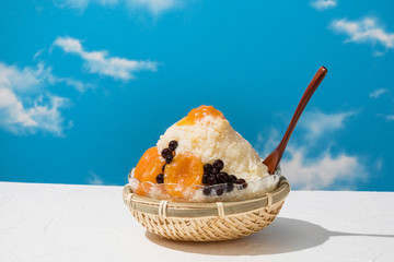 かき氷　japanese type of epidemic shaved ice