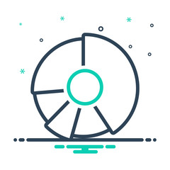 mix icon for pie chart 