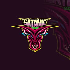 skull satanic mascot gaming