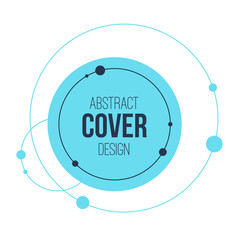 Abstract creative concept layout template. Abstract solar system. Circles and nodes. Connection concept.