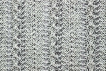 wool knitted white background with texture