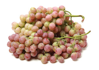 red grape on white background 