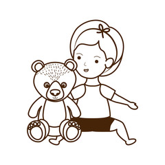 Isolated baby girl design vector illustration