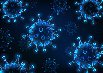 Virus cell background. Epidemic viral infection, hiv, flu virus. - obrazy, fototapety, plakaty