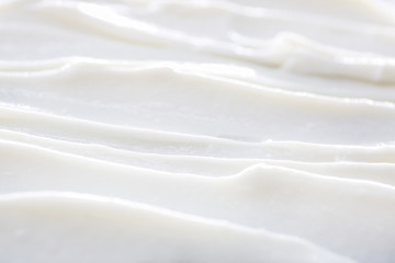 Texture of natural cream, closeup