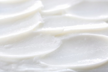 Texture of natural cream, closeup