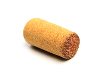 Wine corks isolated on white background .