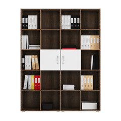 Shelving isolated on white background. 3D rendering.