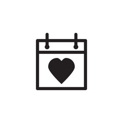 calendar icon vector flat design