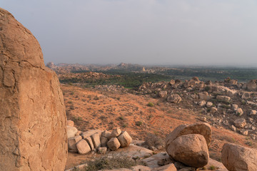 The view on Hampi valley