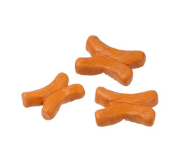 chinese appetizer model from japanese clay on white background