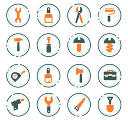 Work tools icons set