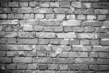 Brick wall background with space for your text and picture