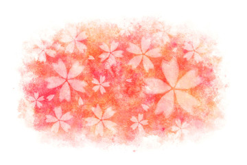 桜 花 春 正月 水彩 背景