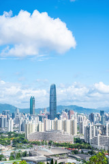 Fototapeta na wymiar Shenzhen City, Guangdong, China City Building Skyline