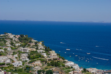 Fototapeta na wymiar Wonderful Capri highground view, Ana Capri View