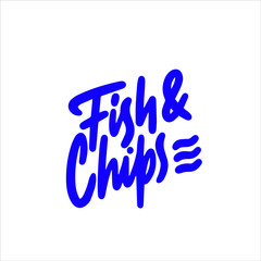 fish and chips.  Vector illustration