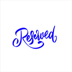 Fototapeta na wymiar Reserved restaurant tablevector, flat sign, solid pictogram isolated on white. Symbol, logo illustration.