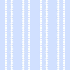 Obraz premium Blue and white round eyelets simple embroidery, seamless pattern, vector