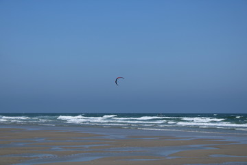 Kite surfer at the beach