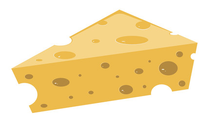 Yellow cheese slice