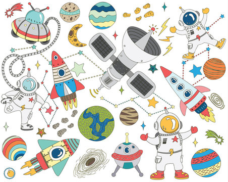 Doodle Outer Space Collections Set
