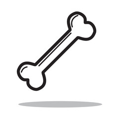 bone illustration icon logo vector template