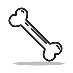 bone illustration icon logo vector template