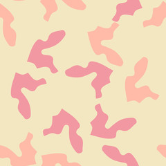 Desert camouflage of various shades of yellow, red and orange colors