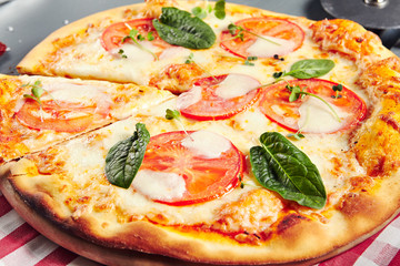 Pizza Margarita or Margherita with Tomatoes