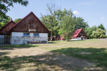 Campsite and camping ready for the arrival of tourists.