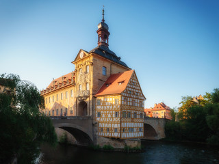 Bavarian City of Bamberg in Oberfranken, Germany in Europe