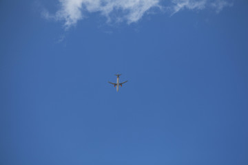 Big plane in the sky.