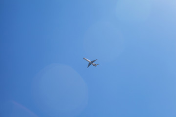 Big plane in the sky.