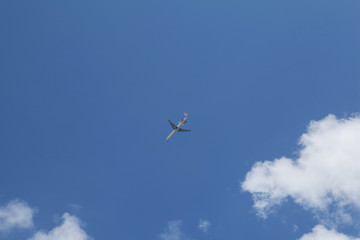 Big plane in the sky.