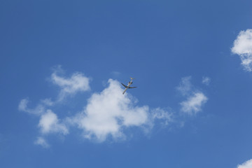 Big plane in the sky.