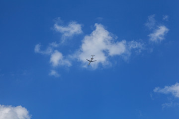 Big plane in the sky.