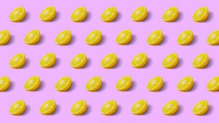 Texture of sliced oranges. Fruity background