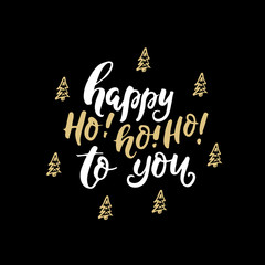 Vector Christmas calligraphy with holiday decoration elements