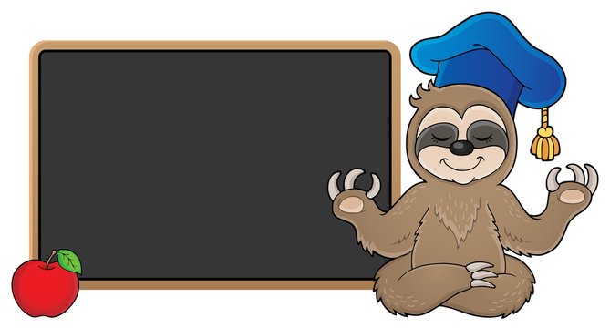Sloth teacher theme image 2