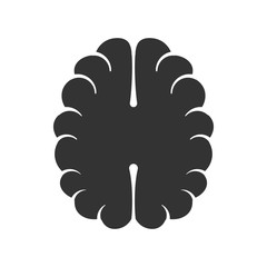 Brain with a modern form. Logo for the technology business. Cool design for brands or labels