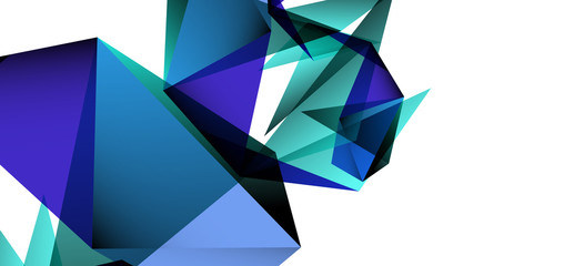 Obraz premium Vintage abstract template with triangle mosaic composition vecton white background. Simple design background. Modern flat design. Beautiful vector pattern.